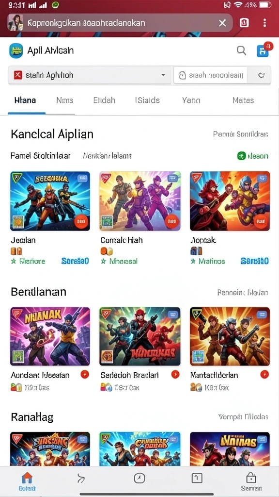 Screenshot memperlihatkan fitur interaksi dengan pemain lain.