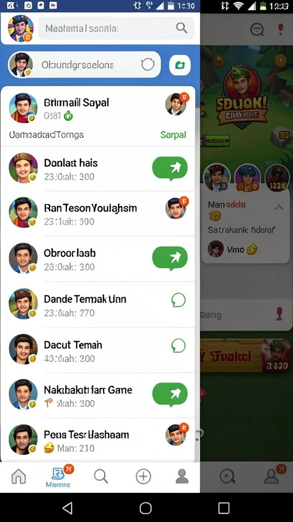 Screenshot gameplay yang menunjukkan pertarungan seru.