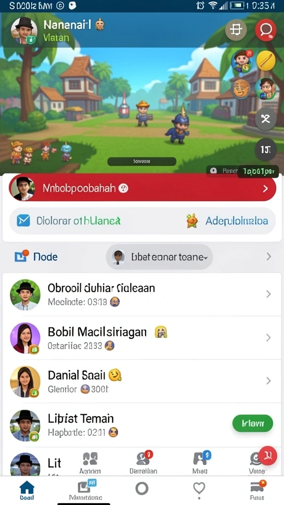 Keseruan bermain bingo bersama teman-teman.