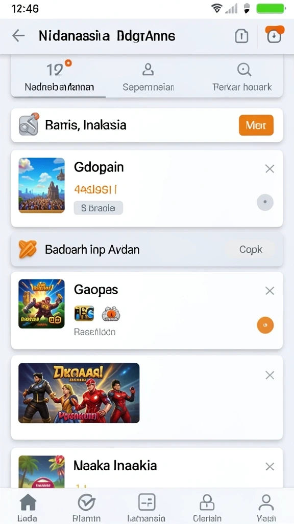 Screenshot menunjukkan tampilan utama aplikasi BURSA188 yang menarik.