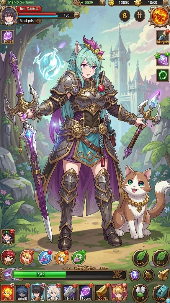 Screenshot dari salah satu game menampilkan grafik yang memukau.