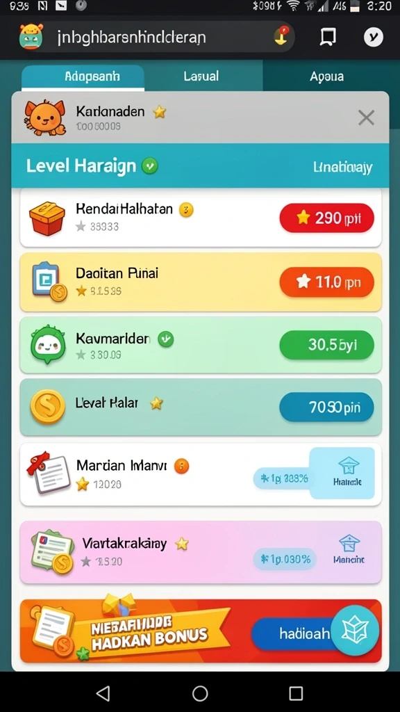 Tangkapan layar dari salah satu level menantang di FW66.
