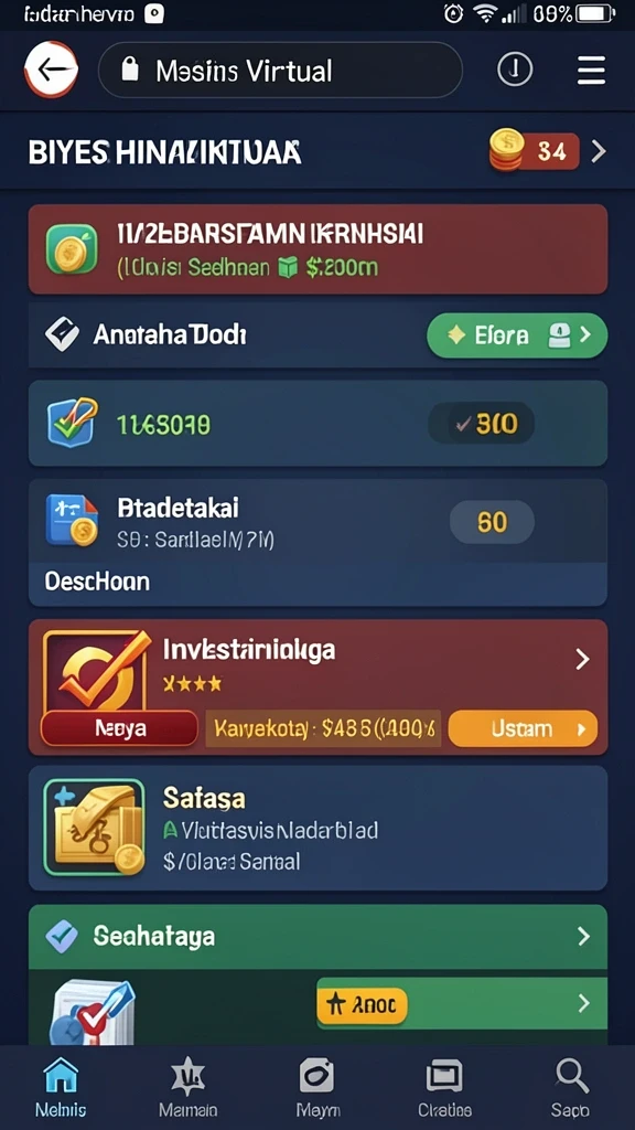 Screenshot menampilkan antarmuka permainan yang menarik.