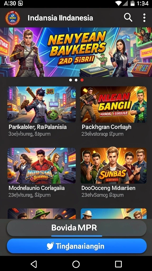 Screenshot menampilkan antarmuka permainan HAIKUOTK yang menarik.