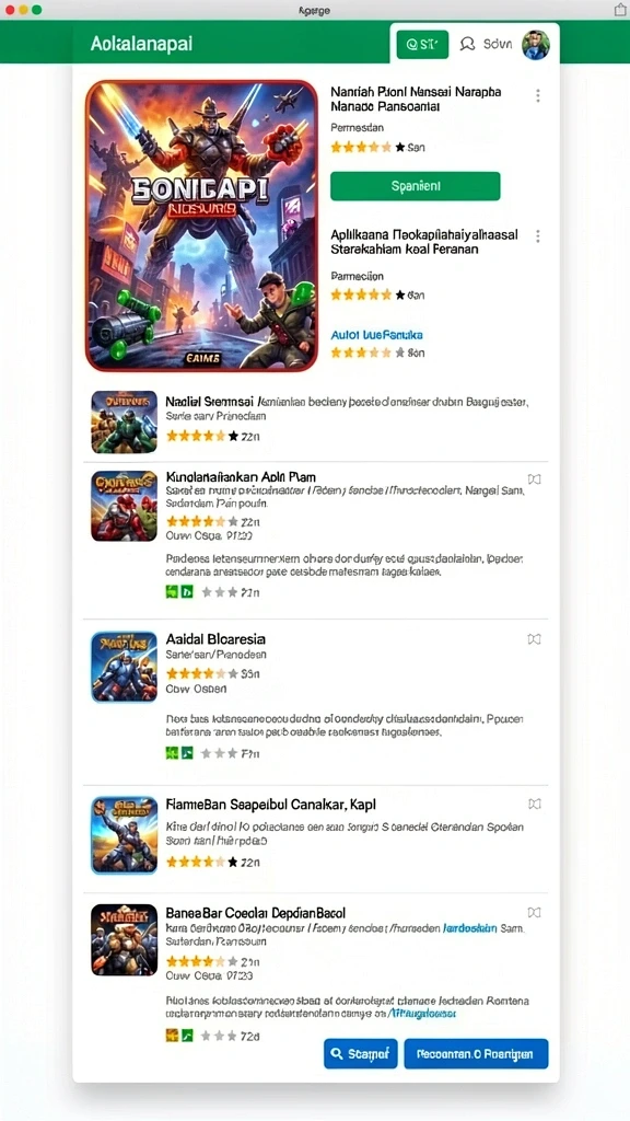 Tampilan antarmuka yang menarik dan user-friendly.