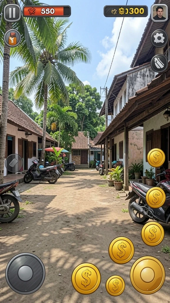 Tangkapan layar ketiga menggambarkan karakter unik dalam permainan.