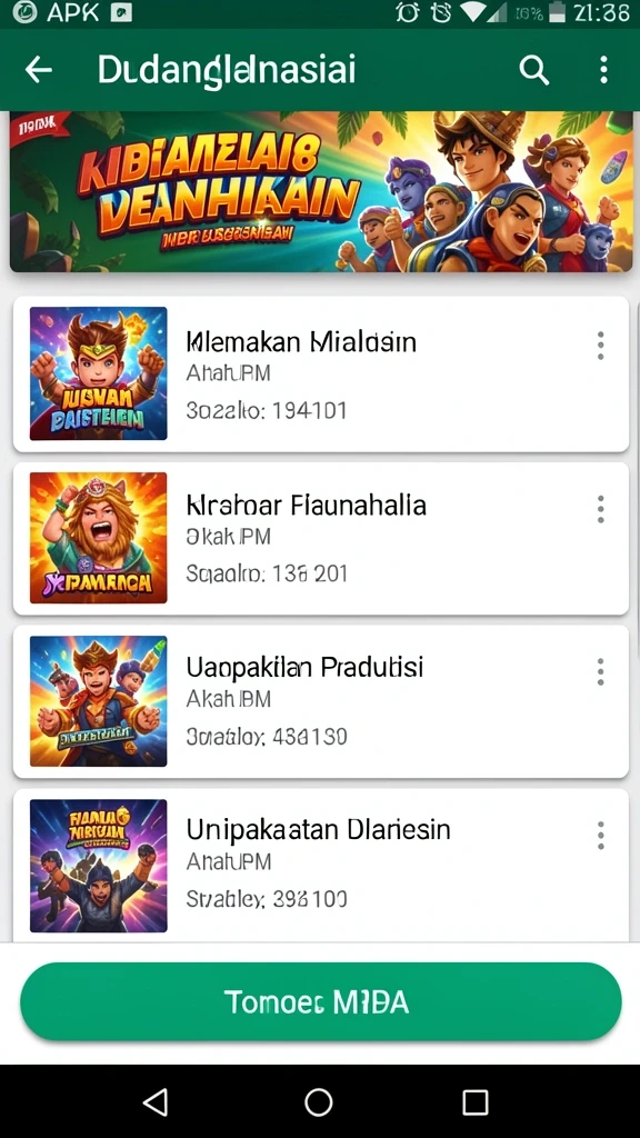Gambaran antarmuka utama permainan KRATONBET yang menarik.