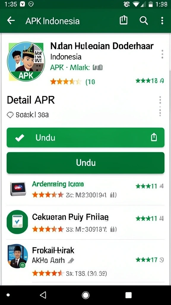 Tampilan pilihan permainan yang beragam dan mengasyikkan.