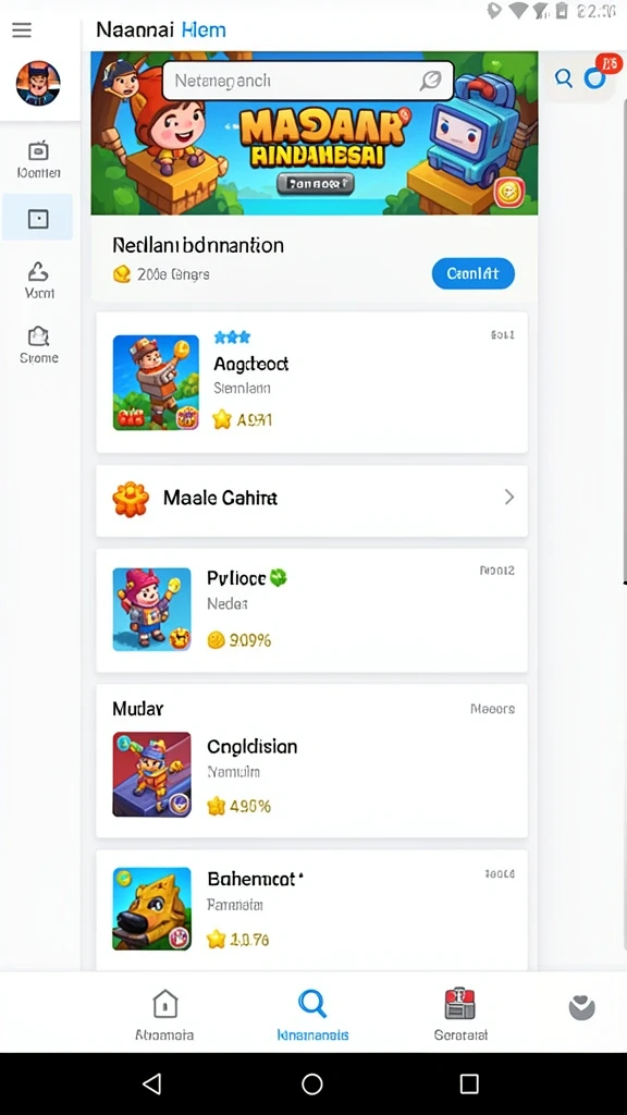 Tampilan antarmuka yang menarik dan user-friendly.