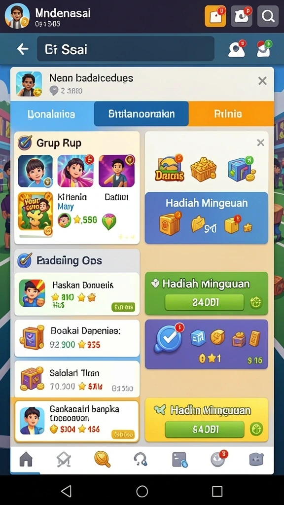 Momen seru saat bermain bersama teman.
