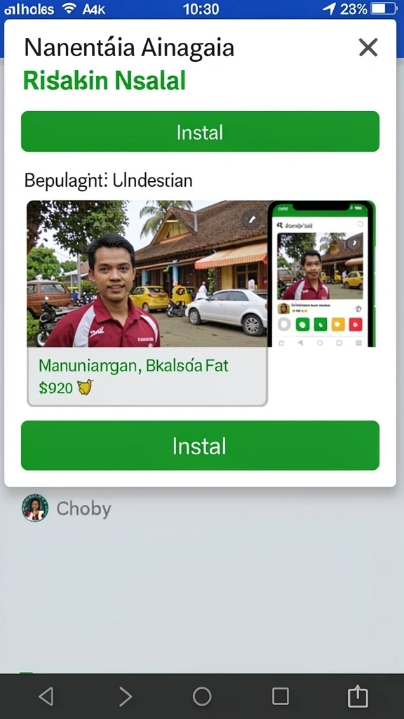Tampilan antarmuka yang ramah pengguna.