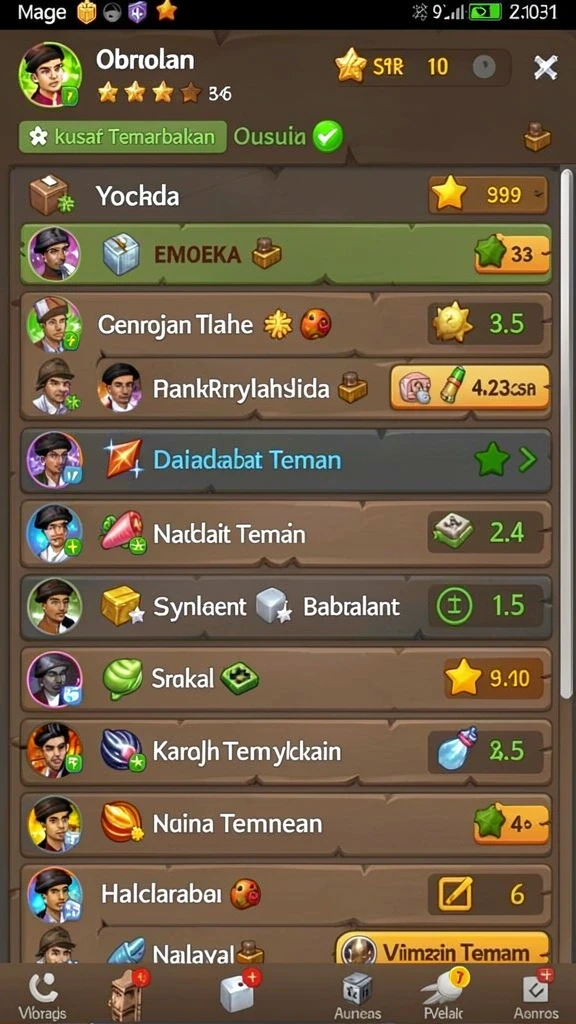 Variasi permainan yang sangat menghibur.