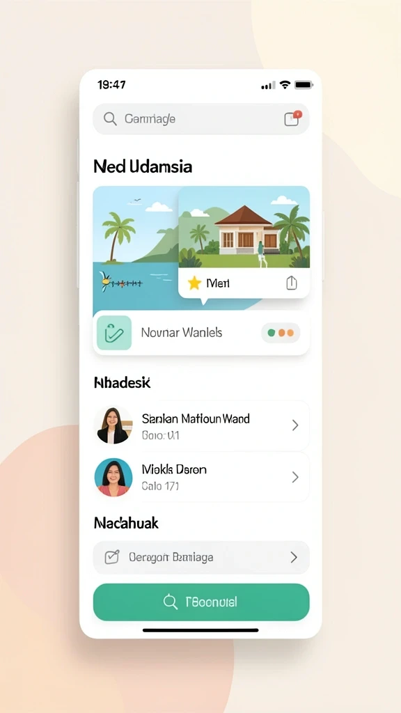 Gambaran dunia fantasi yang indah dan penuh warna.