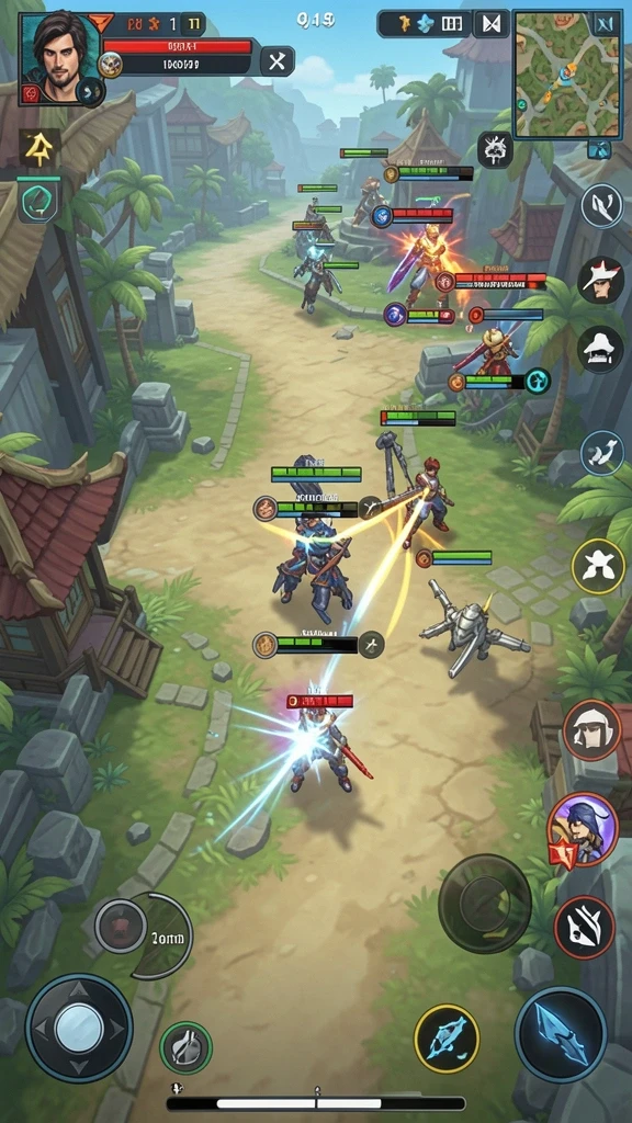 Aksi seru dalam mode multiplayer bersama teman.