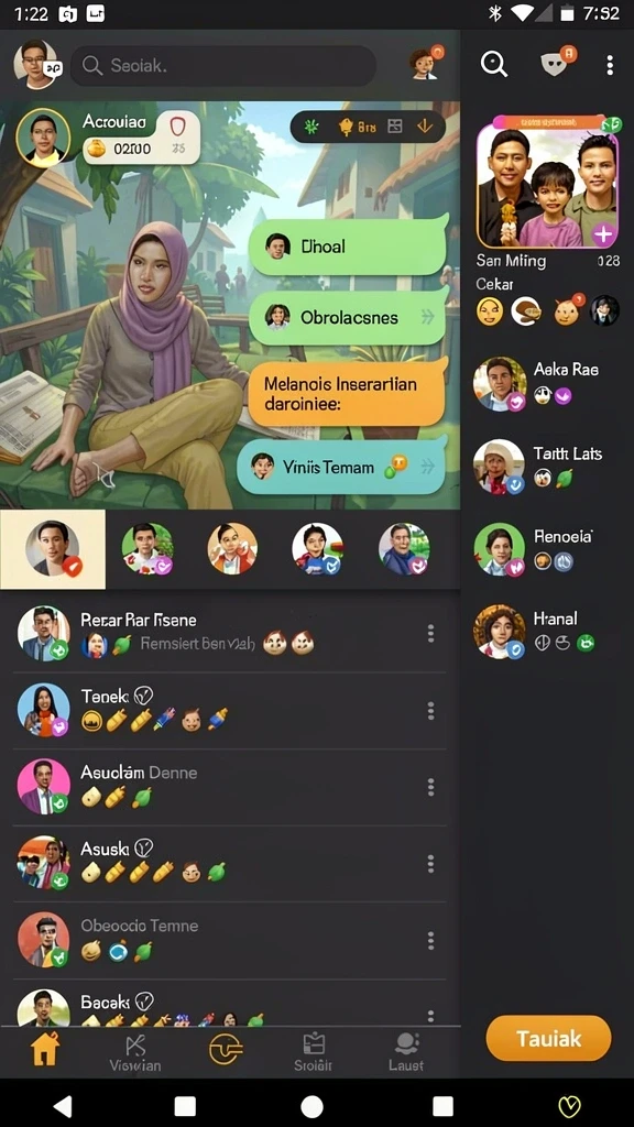 Tampilan antarmuka yang menarik dan mudah dinavigasi.