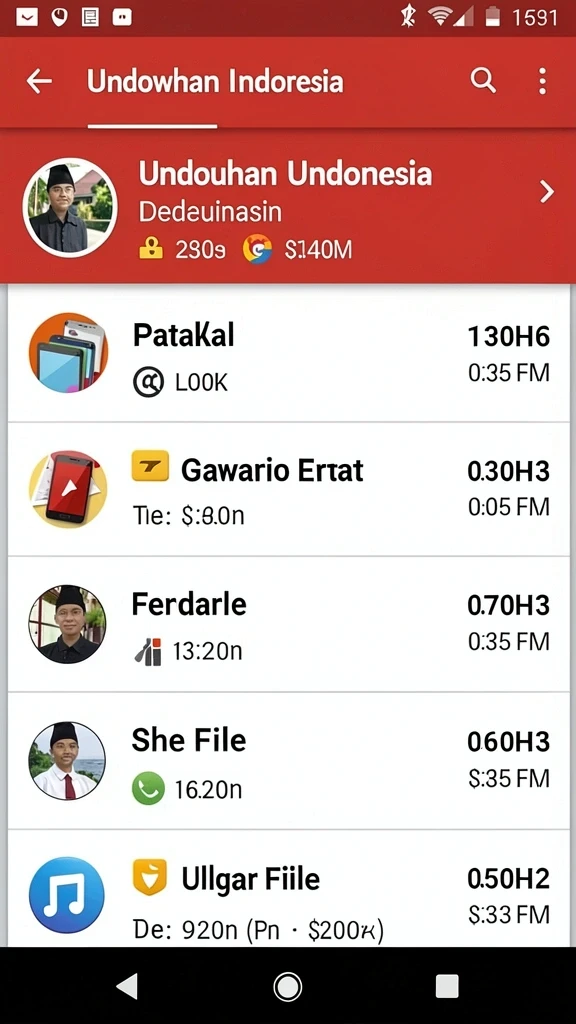 Tampilan grafis yang menarik dan cerah.