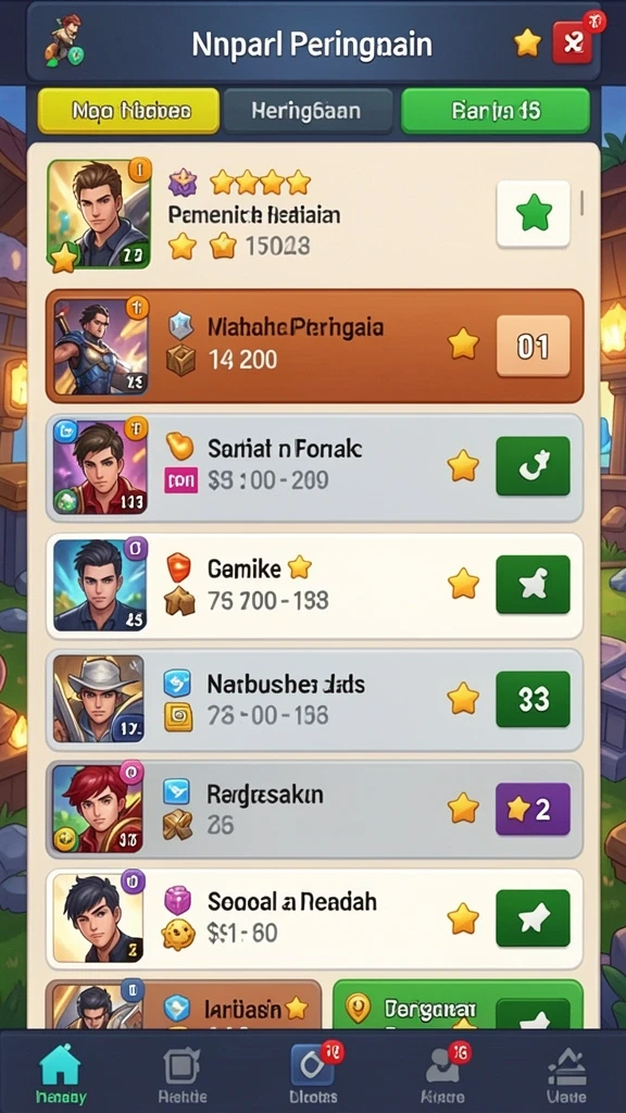 Screenshot menunjukkan antarmuka pengguna yang menarik.