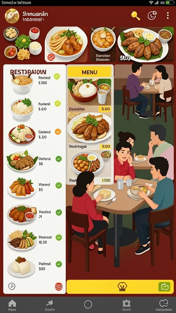 Tampilan awal permainan V07 yang menarik.